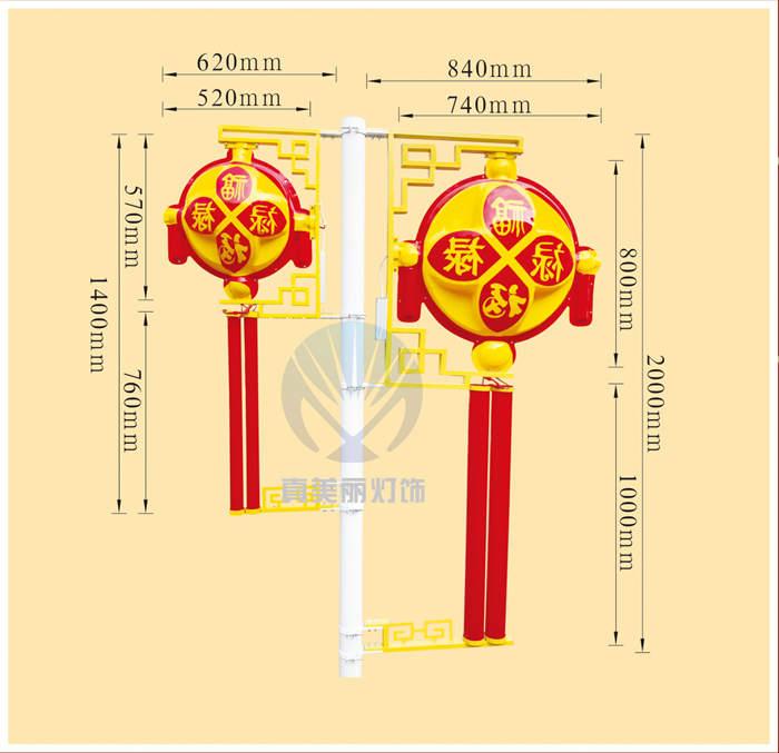 LED绣球中国结